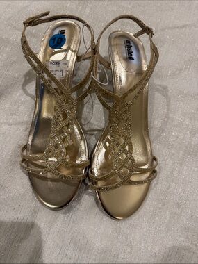 Women’s Glitter Gold Heels